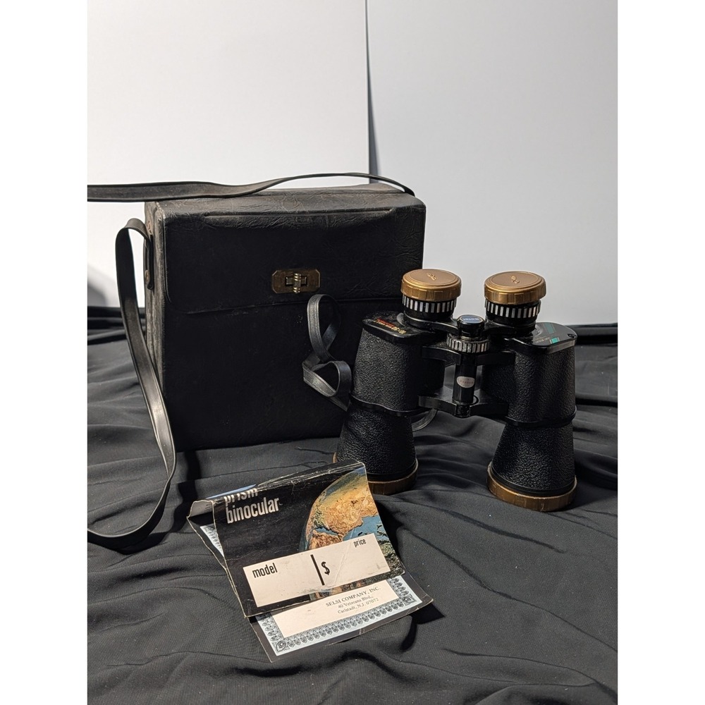 VTG Selsi 10x50 Wide Angle Prism Binoculars with Case and Documentation